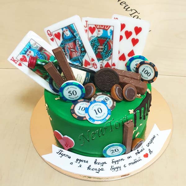 Свадебный торт «Игральная карта»