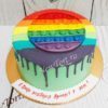 Детский торт попит - радуга