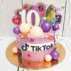 Торт Тик-ток и шары для девочки