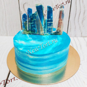 Корпоративный торт Moscow city