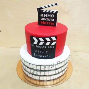 Корпоративный торт для киностудии - 2 яруса