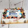 Новогодний торт "Mgimo" с ягодами и фигурами из мастики НТ105