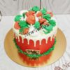 Новогодний торт "Воздушный" с безе и украшениями НТ122