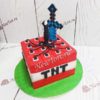 Торт Майнкрафт "3D динамит" с мастикой ТД323