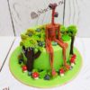 Торт "Сиреноголовый в лесу" с фигуркой и декором ТД468