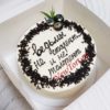 Бенто-торт "Ведьмы не стареют и не толстеют" с надписью и посыпкой ТБ112