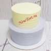 Свадебный торт "Минимализм" двухцветный СТ480