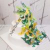Свадебный торт "Порхающие бабочки" с декором из бабочек СТ512