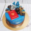 Торт "14 лет" с шоколадными шарами, конфетами, печеньем, паспортом и цифрой ТД486