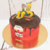Торт "Гомер Симпсон" с шоколадом, печеньем и потеками ТМ203
