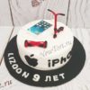 Торт Айфон "Стильный" с самокатом, гироскутером и телефоном ТД542