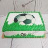 Торт "Футбольный мяч" с кремом и фотопечатью ТМ241