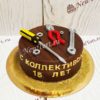 Корпоративный торт с инструментами и надписью КТ130