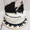 Торт "Пианист" с фигуркой музыканта и роялем ТМ208