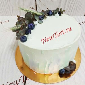 Торт "Прованс" с ягодами и эвкалиптом ТЯ063