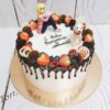 Торт "Дама с собачкой" с фигурками, ягодами и конфетами ТЖ267