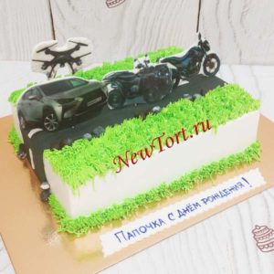 Торт "Набор мечты" с фотопечатью и кремом ТМ227