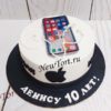 Торт "Яблоко" с Айфоном, наушниками и мастикой ТД546