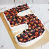 Торт "Цифра" с ягодами и кремом ТЯ068