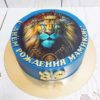 Торт "Царь зверей" с фотопечатью и надписью ТМ238