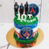 Торт "Французский футбол" с фотопечатью и кремом ТД515