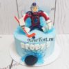 Торт "Игра на льду" с фигуркой и декором ТД516