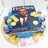Торт "Миллионер на обложке Forbes" с фотопечатью и деньгами ТМ188