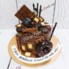 Торт "Шоколадный беспредел" с конфетами, шоколадом, донатом и алкоголем ТМ192