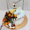 Торт "Веселый Олаф" с рожком и ягодами ТД555