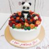 Торт "Панда" с фигуркой и ягодами ТД586