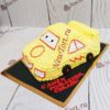 Торт "Желтая тачка" в 3D с кремом ТД588