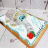 Торт для девочки "Слоненок на льдине" 3D с кремом ТД657