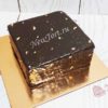 Торт квадратный "Шоколадный с золотом" ТЖ525