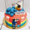 Торт "Чемпиону по Самбо" разноцветный с шарами ТД768