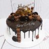 Торт "Вкусняшка" с шоколадом, конфетами и потеками ТЖ529