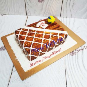 Торт "Фанат футбола" с сеткой, футболкой и мячом ТМ355