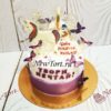Торт Единорог "Волшебные бабочки" с леденцами и декором ТД727