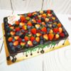 Торт "Ягодное ассорти" с ягодами и потеками ТЖ538
