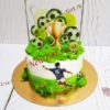 Торт "Кубок" с фотопечатью и декором ТМ364