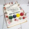Новогодний торт "Новогодние игрушки" с шарами, печеньем и безе НТ198