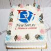 Новогодний торт "Новогодние печеньки" с безе, печеньем и кремом НТ199