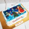 Новогодний торт "Сказочный" с фотопечатью НТ204