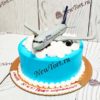 Торт "Лайнер" с фигуркой самолета и кремом ТМ421