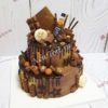 Торт "Шоколадный восторг" с шоколадом, кофетами и алкоголем ТМ429