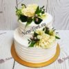Свадебный торт "Жозефина" с цветами и узорами СТ597