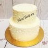 Свадебный торт "Музыка любви" с жемчужинами СТ598