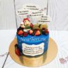 Торт "Карлсон и варенье" с фигуркой, ягодами и надписью ТЖ585