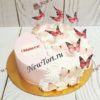 Торт "Порхающие бабочки" с кремом ТЖ587