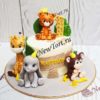 Торт "Зверята" с фигурками малышей-животных ТГ228