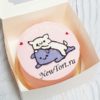 Бенто-торт "Сладкие котики" с рисунком ТБ219